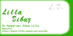 lilla dibuz business card